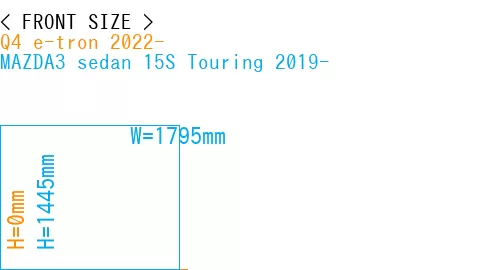 #Q4 e-tron 2022- + MAZDA3 sedan 15S Touring 2019-